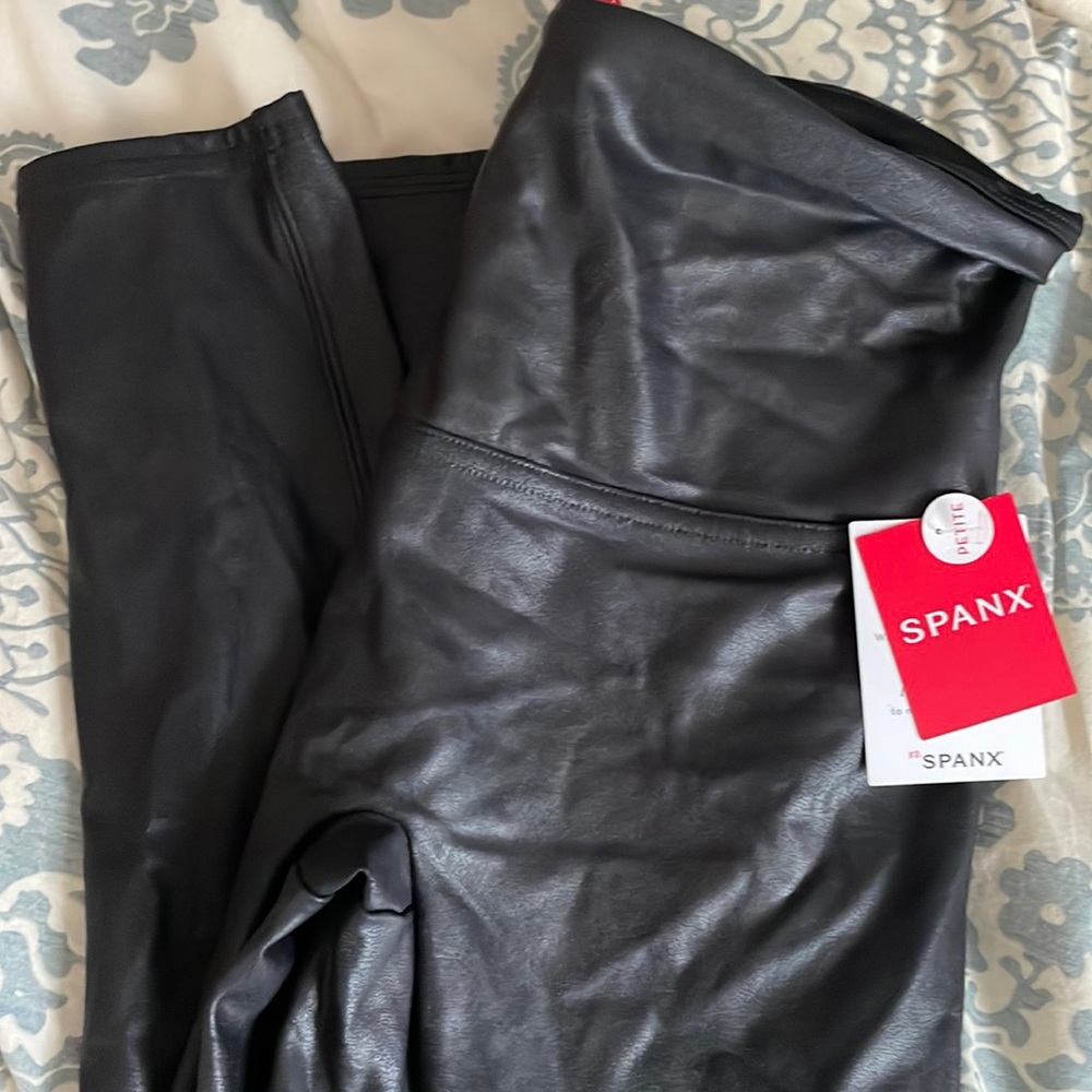 Spanx faux leather leggings